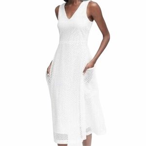 Banana Republic White Eyelet Dress